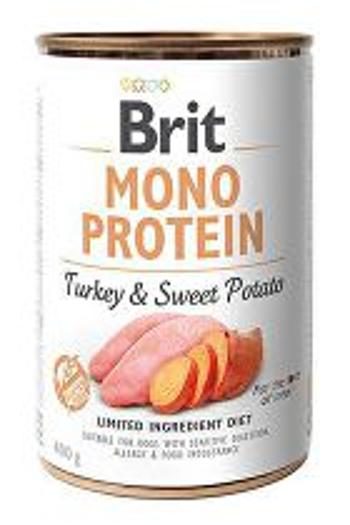 Brit Dog Konz Mono Protein Turkey & Sweet Potato 400g + Množstevná zľava 4 + 1 zadarmo