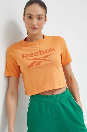 Tričko Reebok dámsky, oranžová farba