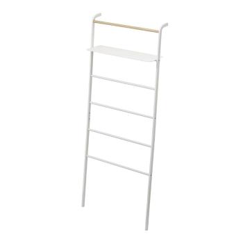 Biely vešiak s poličkou YAMAZAKI Tower Ladder