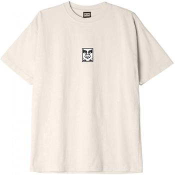 Obey  Tričká a polokošele Icon heavyweight tee  Béžová