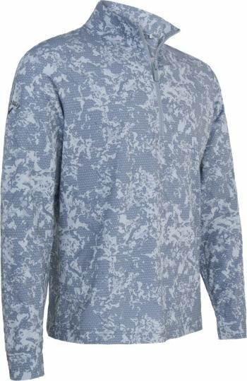 Callaway Mens Camo Sun Protection 1/4 Zip Flint Stone M