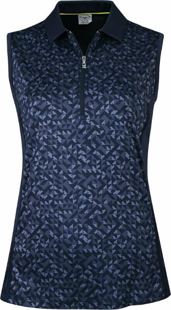 Callaway Womens Sleeveless Shape Shifter Geo Polo Peacoat S