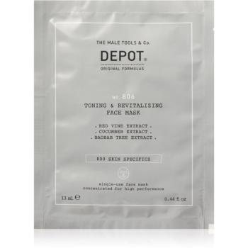 Depot No. 806 Toning & Revitalizing Face Mask revitalizačná pleťová maska pre mužov 13 ml