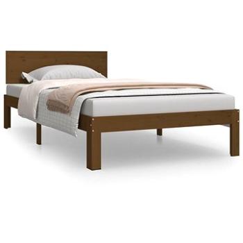 Rám postele medovo hnedý masívna borovica 100 × 200 cm, 810488