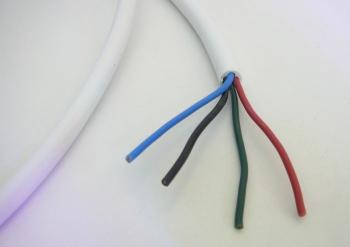 T-LED Kábel RGB štvoržilový guľatý Priemer: 4 x 0,5mm2 11107
