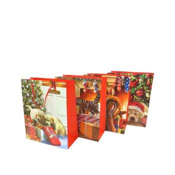 TORO Papierová dárčeková taška TORO 23x18x10cm vianočný MIX