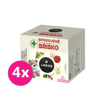 4x LEROS Čaj detský Spokojné bruško 10x2g