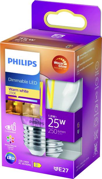 Philips Lighting 871951432419000 LED  En.trieda 2021 D (A - G) E27 kvapkový tvar 2 W = 25 W teplá biela (Ø x d) 45 mm x