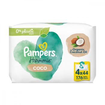 PAMPERS WIPES 176KS (4X44) HARMONIE COCO