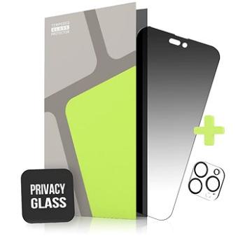 Tempered Glass Protector na iPhone 14 Pro Max, Privacy Glass + sklo na kameru (Case Friendly) (TGS-IP14PM-03)