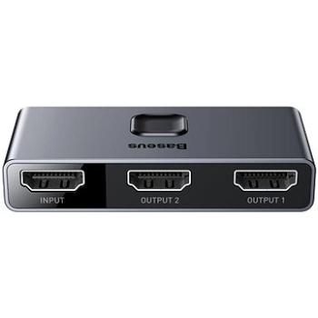 Baseus Matrix HDMI Splitter 2 v 1/1 v 2 Grey (CAHUB-BC0G)