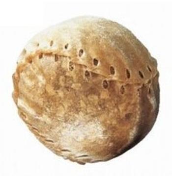 Basebalová lopta z byvolej kože s náplňou