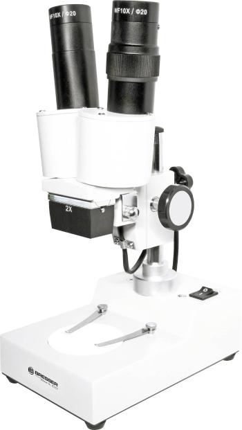 Bresser Optik Biorit ICD stereomikroskop binokulárny 20 x vrchné svetlo