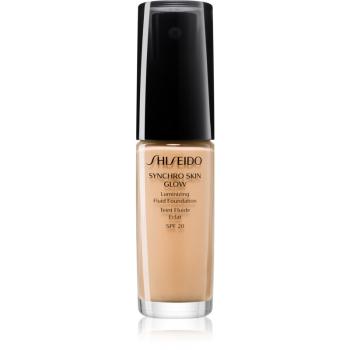 Shiseido Synchro Skin Glow Luminizing Fluid Foundation rozjasňujúci make-up SPF 20 odtieň Golden 4 30 ml