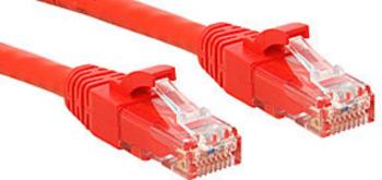 LINDY 45455 RJ45 sieťové káble, prepojovacie káble CAT 6 U/UTP 5.00 m červená s ochranou 1 ks