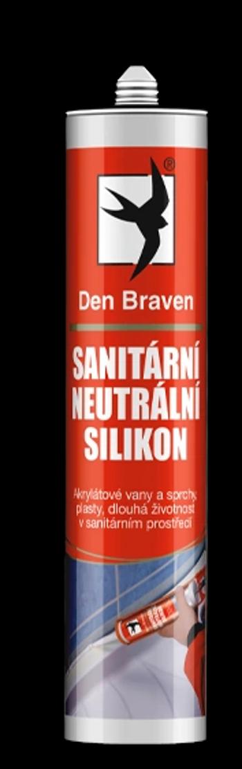 DEN BRAVEN - Sanitárny neutrálny silikón biela 310 ml