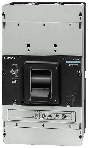 Siemens 3VL6780-3SL36-0AA0 výkonový vypínač 1 ks  Rozsah nastavenia (prúd): 320 - 800 A Spínacie napätie (max.): 690 V/A