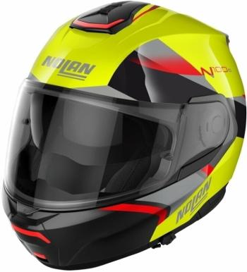 Nolan N100-6 Paloma N-Com Led Yellow Red/Silver/Black 2XL Prilba