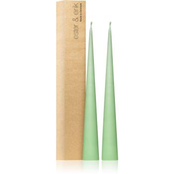 ester & erik cone candles eucalyptus (no. 66) dekoratívna sviečka 2x37 cm