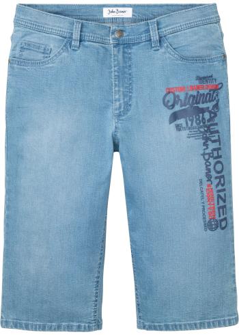 Strečové džínsové dlhé bermudy, Regular Fit