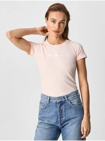 Ružové dámske tričko Pepe Jeans New Virginia