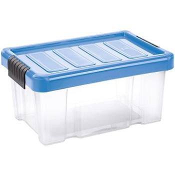 Tontarelli Box PUZZLE CLIP 5 l s vekom transparent/svetlo modrá; 29,8 × 19,8 × H 14,5 cm (8035638AS1)