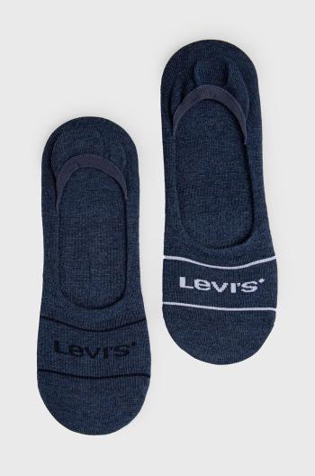 Ponožky Levi's (2-pak) pánske, tmavomodrá farba