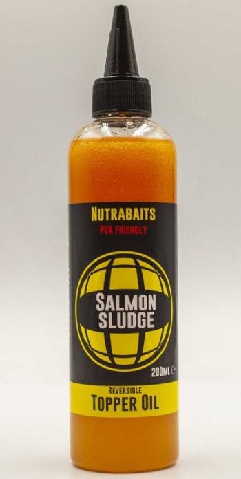 Nutrabaits topper polievací olej salmon sludge 250 ml lososový