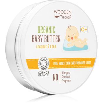 WoodenSpoon Organic Coconut & Shea telové maslo pre deti od narodenia 100 ml