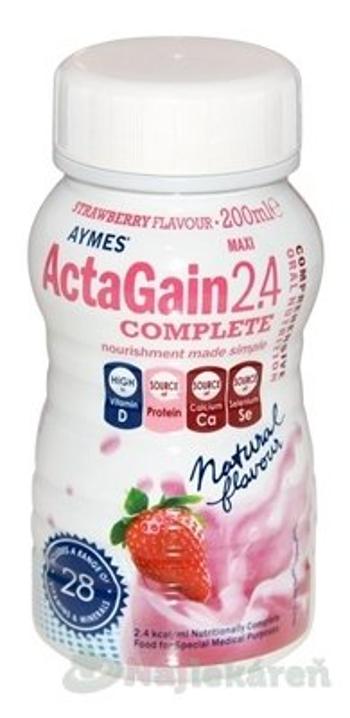 ActaGain 2.4 COMPLETE jahodová príchuť 24x200ml
