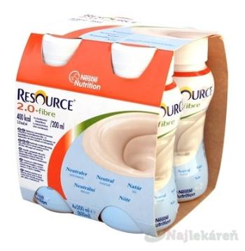 RESOURCE 2,0+ Fibre Neutrálna príchuť 4x200ml