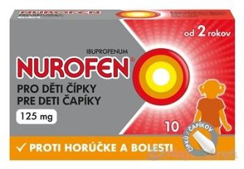 Nurofen pre deti čapíky 125 mg sup.10 x 125 mg