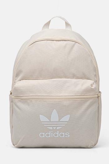 Ruksak adidas Originals Adicolor béžová farba, veľký, s potlačou, IX7459