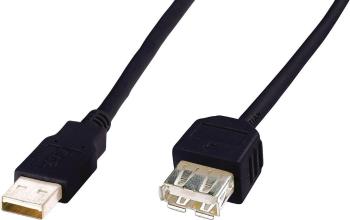 Digitus #####USB-Kabel USB 2.0 #####USB-A Stecker, #####USB-A Buchse 5.00 m čierna