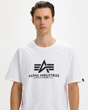 Alpha Industries Basic Tričko Biela