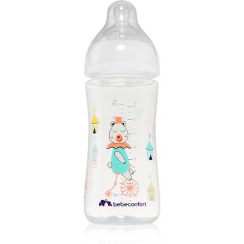 Bebeconfort Emotion White dojčenská fľaša Bear 0-12 m 270 ml