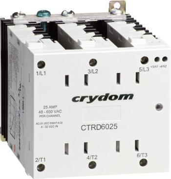 Crydom polovodičové relé  CTRC6025 25 A Spínacie napätie (max.): 600 V/AC spínanie pri nulovom napätí 1 ks