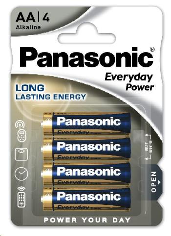 PANASONIC Alkalické batérie Everyday Power LR6EPS/4BP AA 1, 5V (Blister 4ks)
