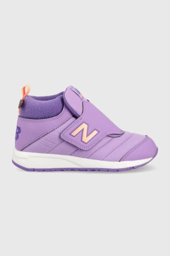 Detské zimné topánky New Balance PTCOZYGP fialová farba
