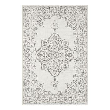 Sivo-krémový vonkajší koberec NORTHRUGS Tilos, 200 x 290 cm