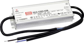 Mean Well HLG-120H-42B LED driver, napájací zdroj pre LED  konštantné napätie, konštantný prúd 121 W 2.9 A 21 - 42 V/DC