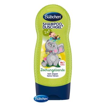 BÜBCHEN Kids šampón a sprchovací gél 2v1 Partička z džungle 230 ml