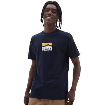 Pánske Tričko Vans CENTER SIDESTRIPE SS TEE NAVY - M