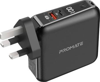 Pro Mate PD20 powerbanka 15000 mAh  Li-Pol USB-A, USB-C™, Lightning čierna #####Statusanzeige