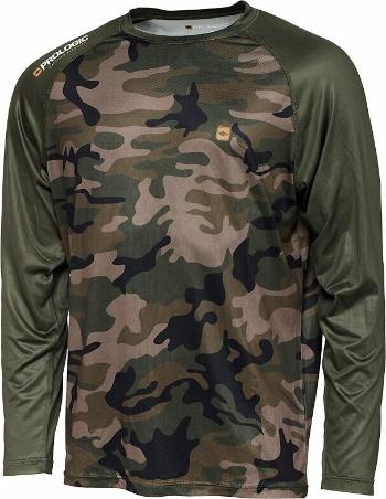 Prologic Tričko UV Camo Long Sleeve T-Shirt Camo/Green Camo/Green 2XL