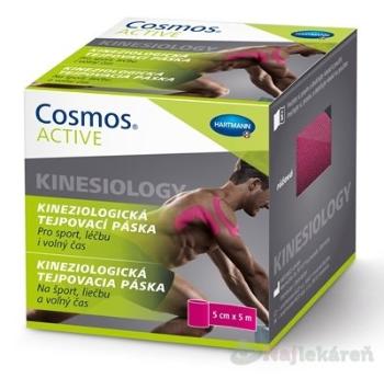 Cosmos ACTIVE Kineziologická tejpovacia páska ružová (5cmx5m) 1ks