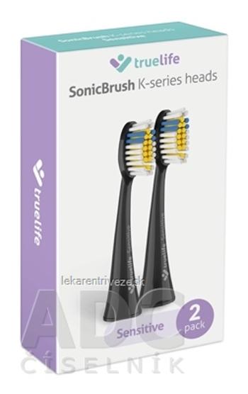 TrueLife SonicBrush K-series heads Sensitive black náhradné hlavice pre sonickú zubnú kefku 1x2 ks