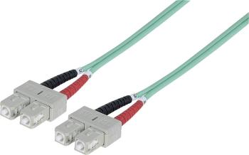 Intellinet 750851 optické vlákno LWL prepojovací kábel [1x zástrčka SC - 1x zástrčka SC] 50/125 µ Multimode OM3 10.00 m