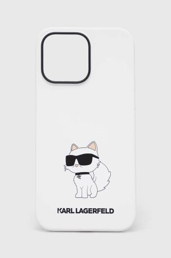 Puzdro na mobil Karl Lagerfeld iPhone 14 Pro Max 6,7'' biela farba