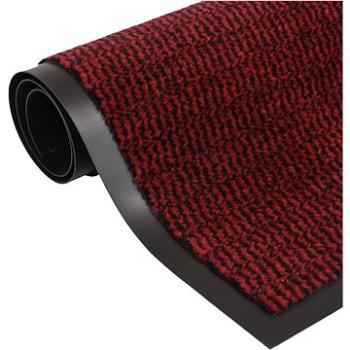 Protiprachová obdĺžniková rohožka všívaná 40 × 60 cm červená